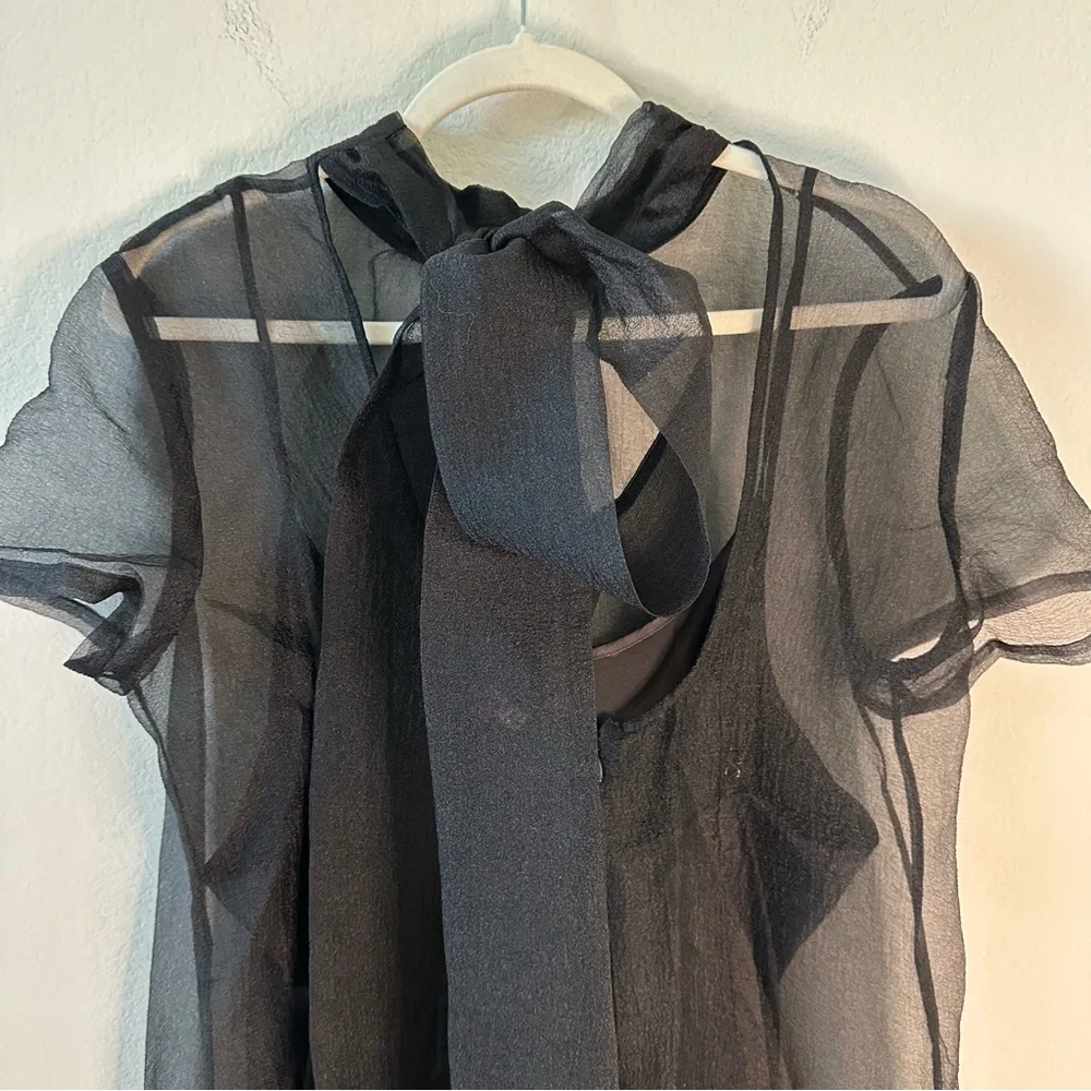 STAUD Calluna Maxi Dress Gown in Black SZ XL - Picture 8 of 11